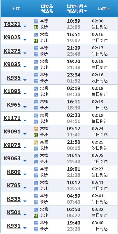 g5871停在长沙哪个站？常德到牛车河汽车要多久