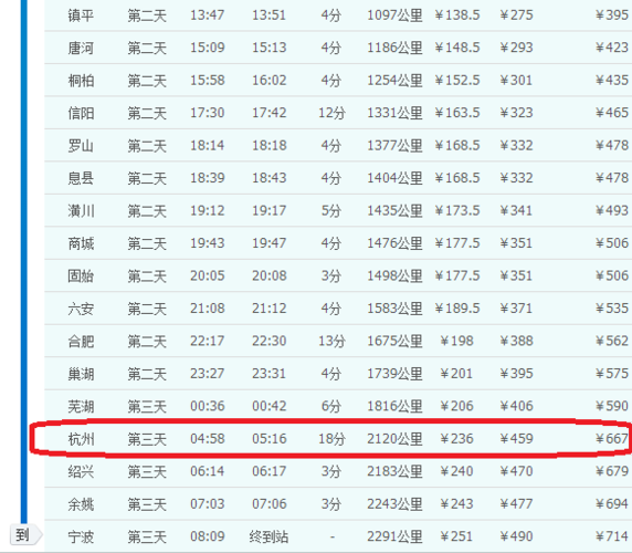 兰州到杭州的火车途经哪些地方？内乡到南京多久