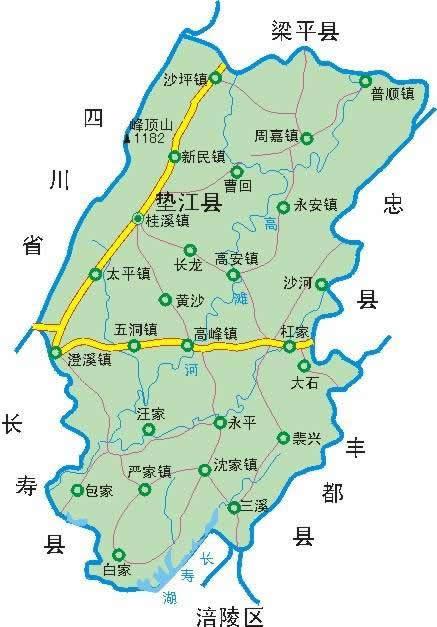 重庆垫江有哪些乡镇？垫江白家镇开车到县城要多久